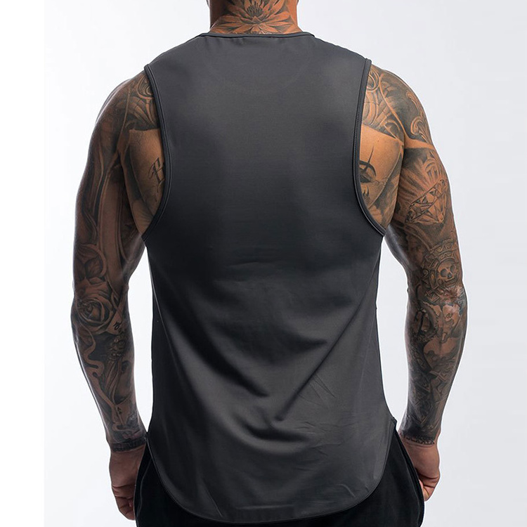 Dropshipping Mens Wholesale Gym Workout Tank Top Muscle Flex Fitness Training Wife Beater Quick Dry Summer Men's Vest