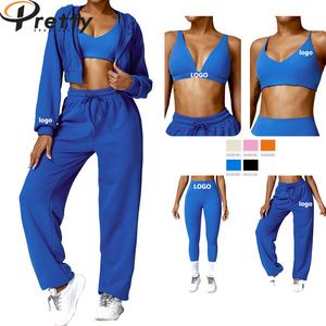 Customized Women's Plus Size Sets Sportswear Fitness Yoga Wear Workout Clothes Yoga Outfit Track Suit Gym Fitness Sets For Women