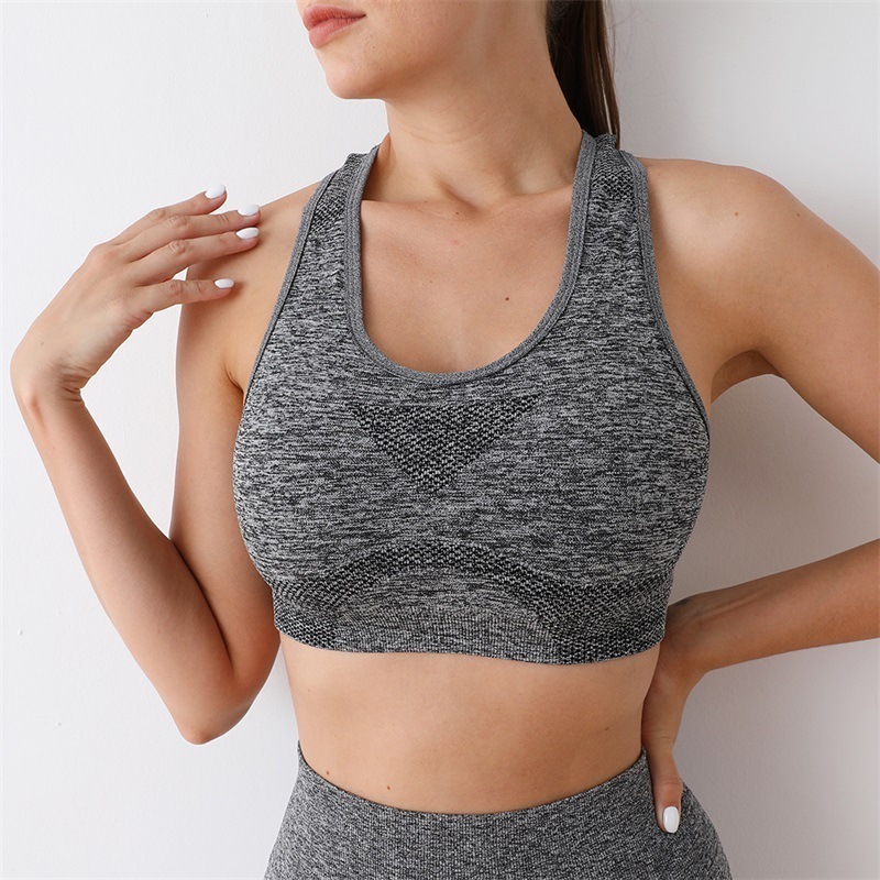 Wholesales Plus Size Women Sports Bra Shockproof Running Fitness Gym Yoga Top Outdoor Seamless Sports Bra