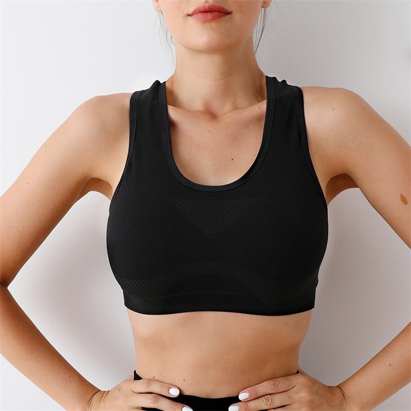 Wholesales Plus Size Women Sports Bra Shockproof Running Fitness Gym Yoga Top Outdoor Seamless Sports Bra