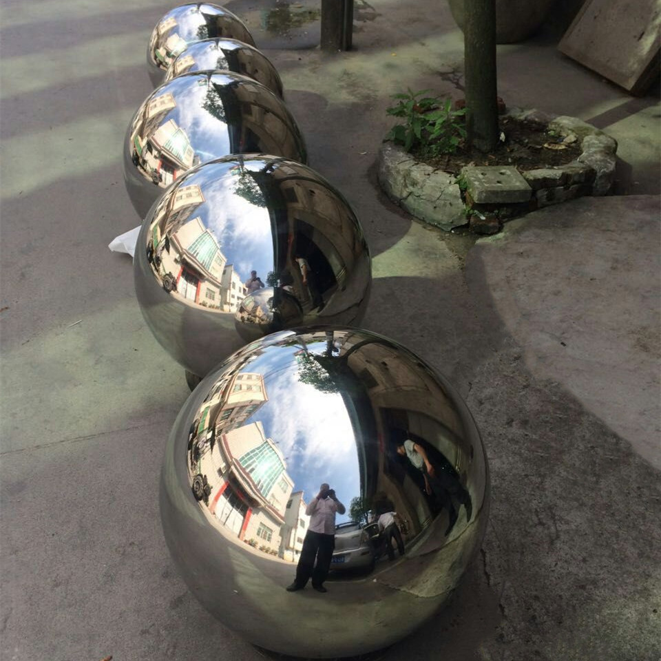 Garden decorative steel ball large stainless steel metal sphere