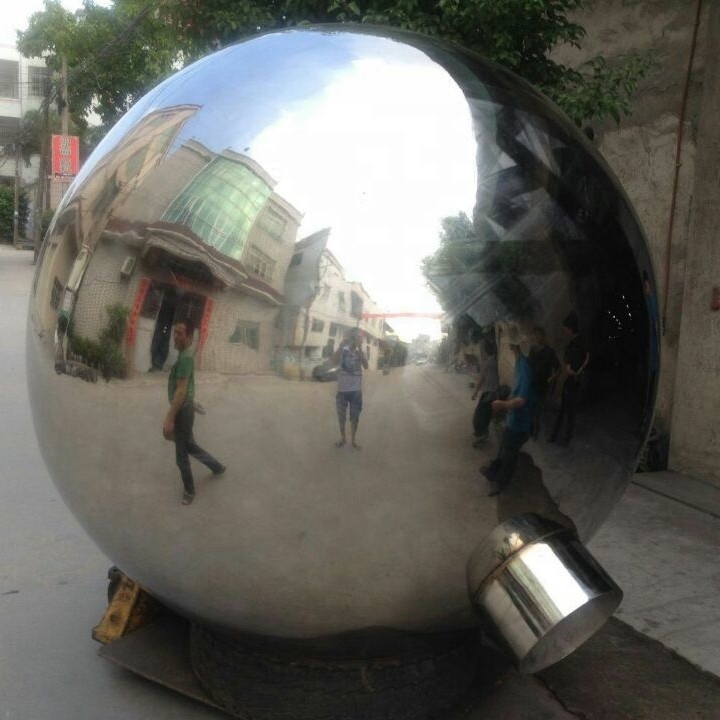 2000 mm Art sculpture Large Hollow Stainless Steel Sphere