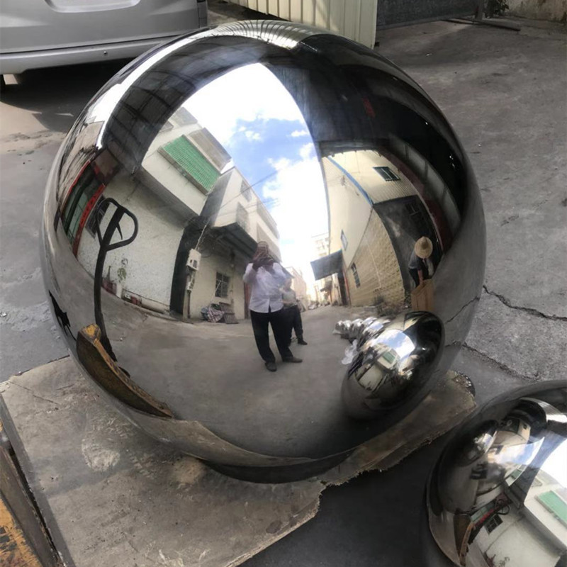 Garden decorative steel ball large stainless steel metal sphere