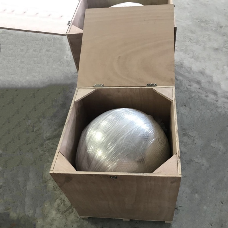 large size hollow stainless steel metal sphere for garden decoration