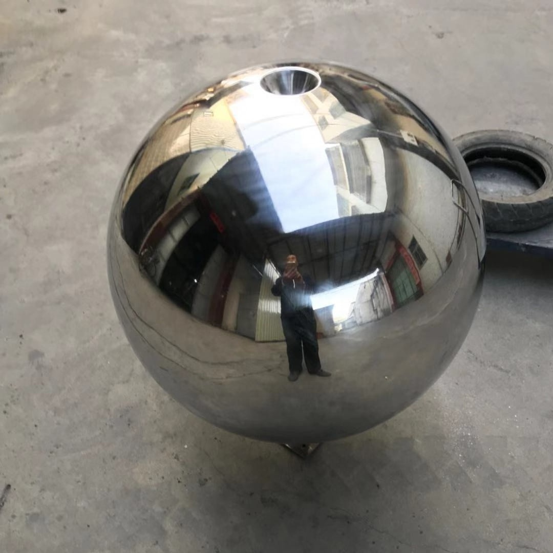 New Style Garden gazing sculpture stainless steel water fountain sphere