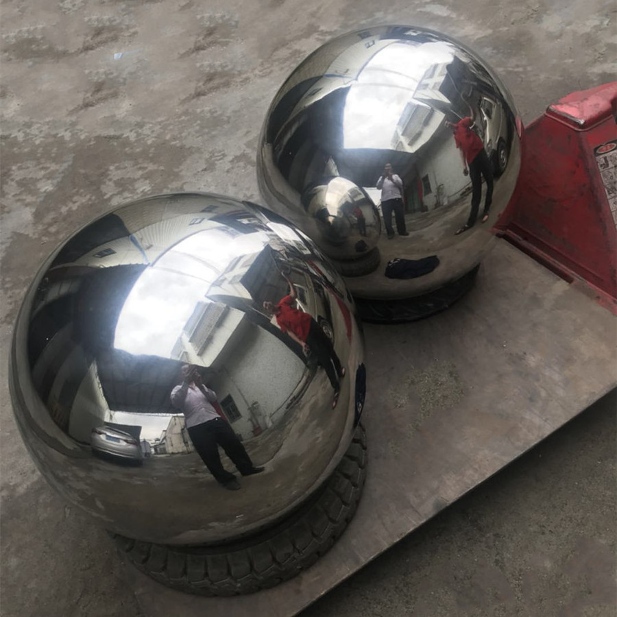 Garden decorative steel ball large stainless steel metal sphere