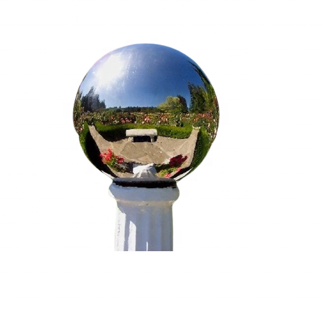 large size hollow stainless steel metal sphere for garden decoration