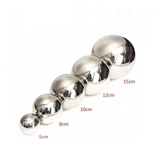 Factory 3 inch metal spheres 76mm large stainless steel hollow ball