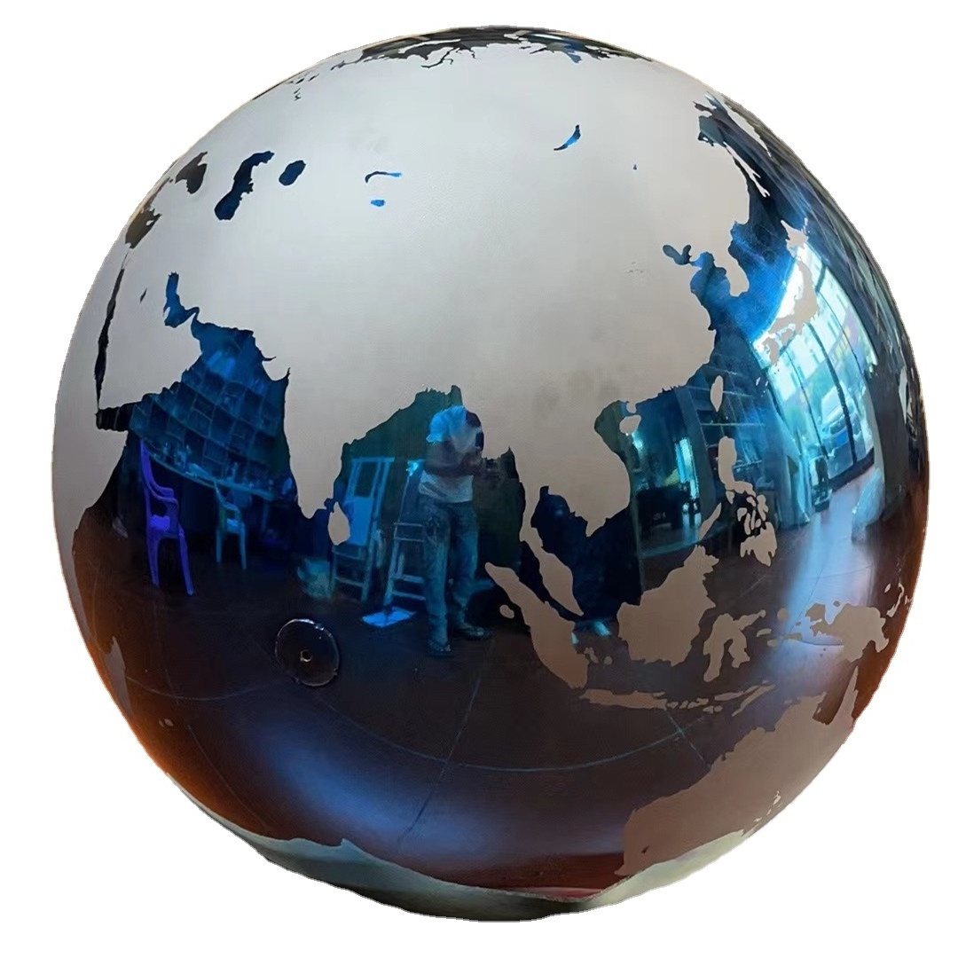 Stainless Steel Large Metal Globe Sphere with World Map Premium Quality Product_genre Stainless Steel Balls