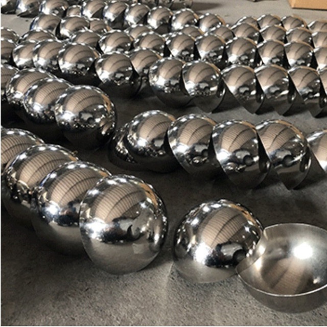 900mm iron half balls 304 stainless steel decorative mirror hollow hemisphere