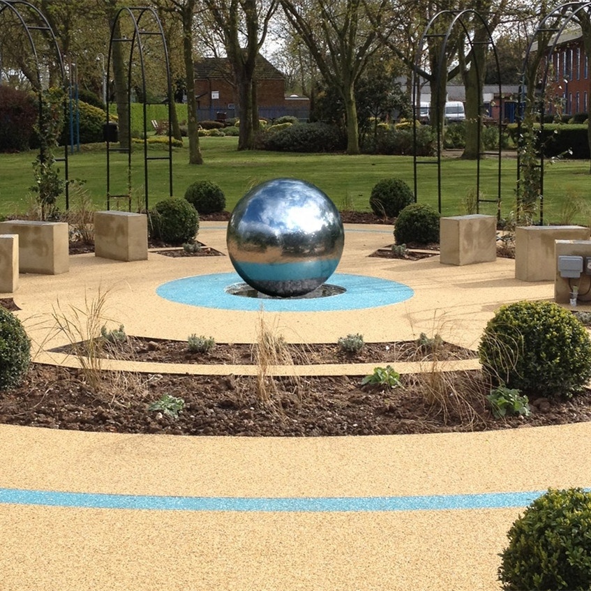 New Design Large metal ball Stainless steel water feature spheres