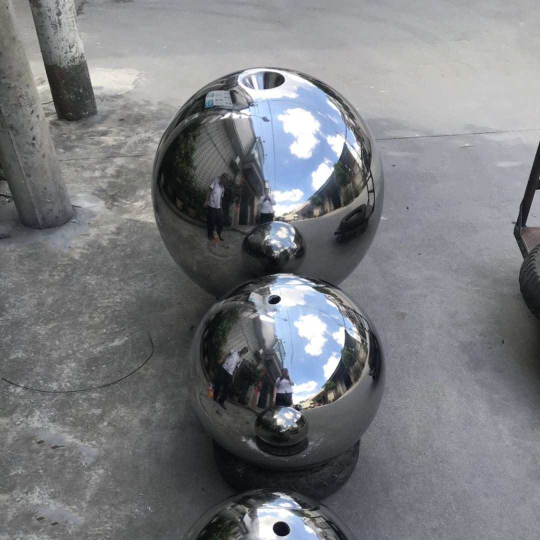 Modern High Quality Garden Sculpture Stainless Steel Sphere Water Fountain