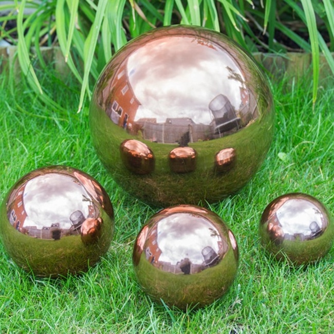 garden metal spheres stainless steel hollow balls stainless steel ball