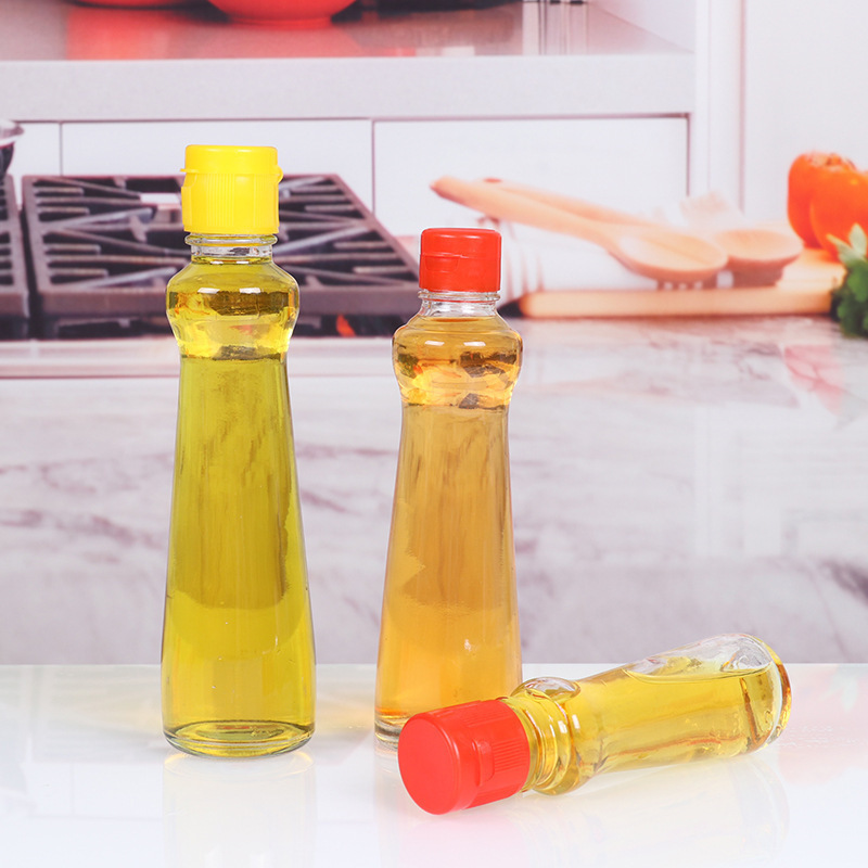 Hot Selling sesame oil glass bottle 80ml 100ml 180ml 220ml 350ml 420ml kitchen oil dispenser bottle for kitchen