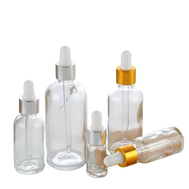 luxury refillable 5ml 10ml 15ml 30ml 50ml 100ml dark green glass dropper bottles for essential oil wholesale