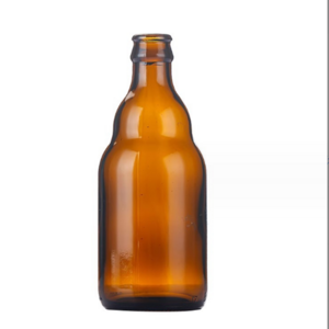 Wholesale 330ml 500ml amber clear glass soda bottle for carbonated drinks with crown cap for drinks, juice water home brew beer