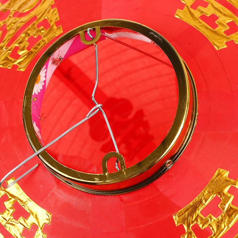 Wholesale Round Chinese Red Nylon Lantern for CNY Decoration