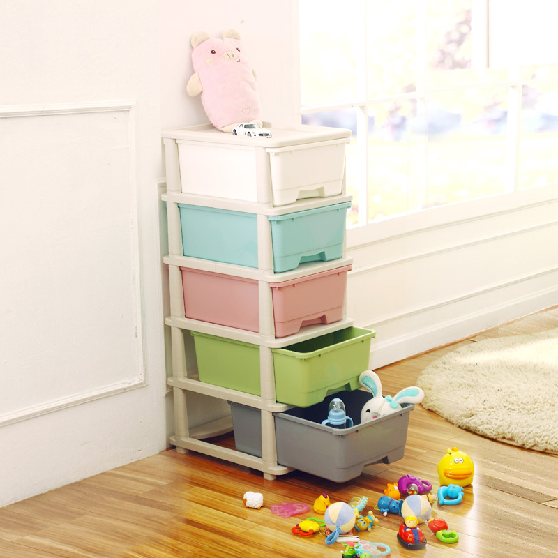 Wholesale 2 -5 Tiers Thick Plastic Children Drawer-type Baby Cabinet Plastic Drawer,Plastic Drawer Baby