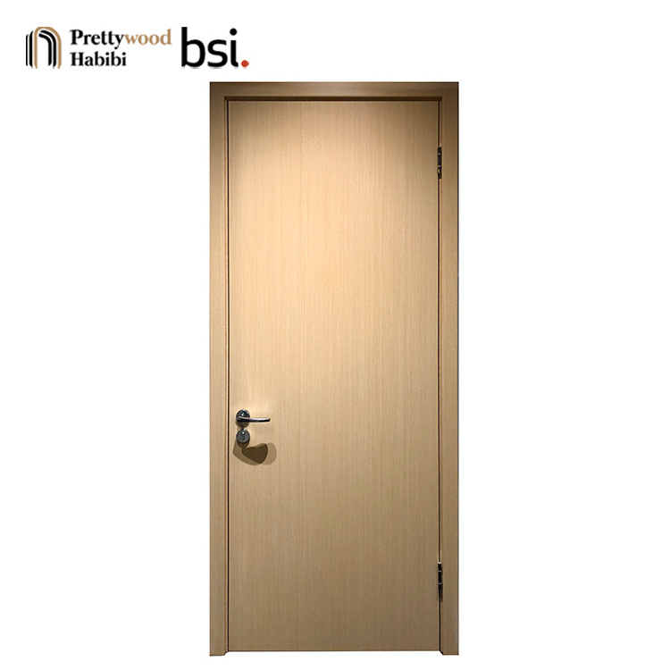 Prettywood Certificated Modern Interior Wooden Apartment Hotel Fire Rated Door