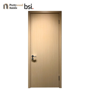 Prettywood Certificated Modern Interior Wooden Apartment Hotel Fire Rated Door