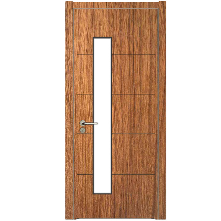 Modern Designs Low Price 60 Min Fire Rate MDF Veneer Interior Office Glass Door