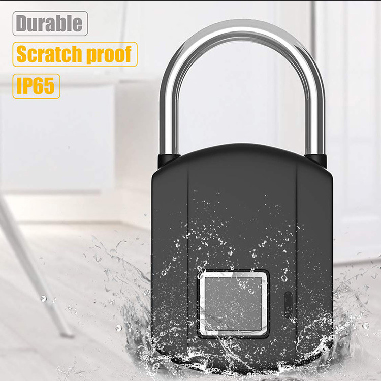 Zinc Alloy Fingerprint Smart Biometric Anti-theft Waterproof Smart Padlock