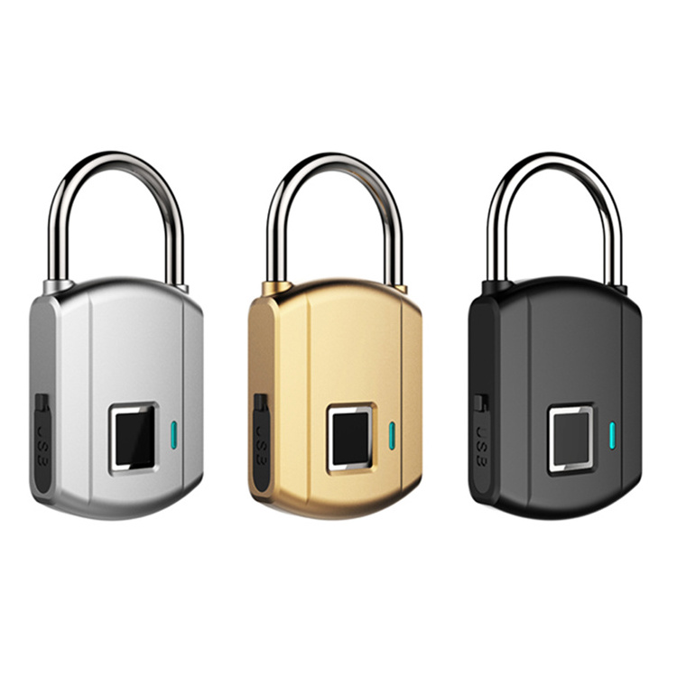 Zinc Alloy Fingerprint Smart Biometric Anti-theft Waterproof Smart Padlock