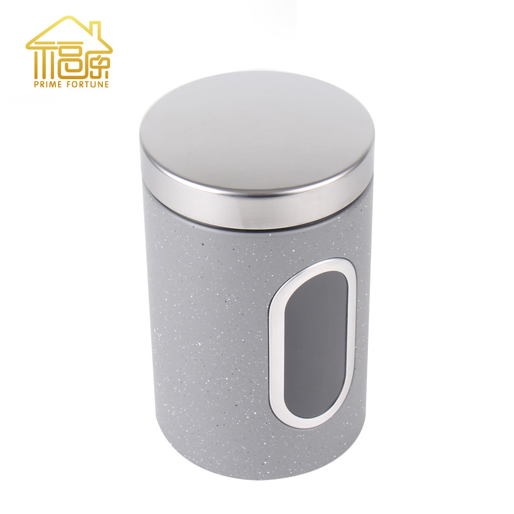 custom vacuum sealer lid cover seals japanese matcha tea coffee spice salt and pepper round canister storage boxes sets