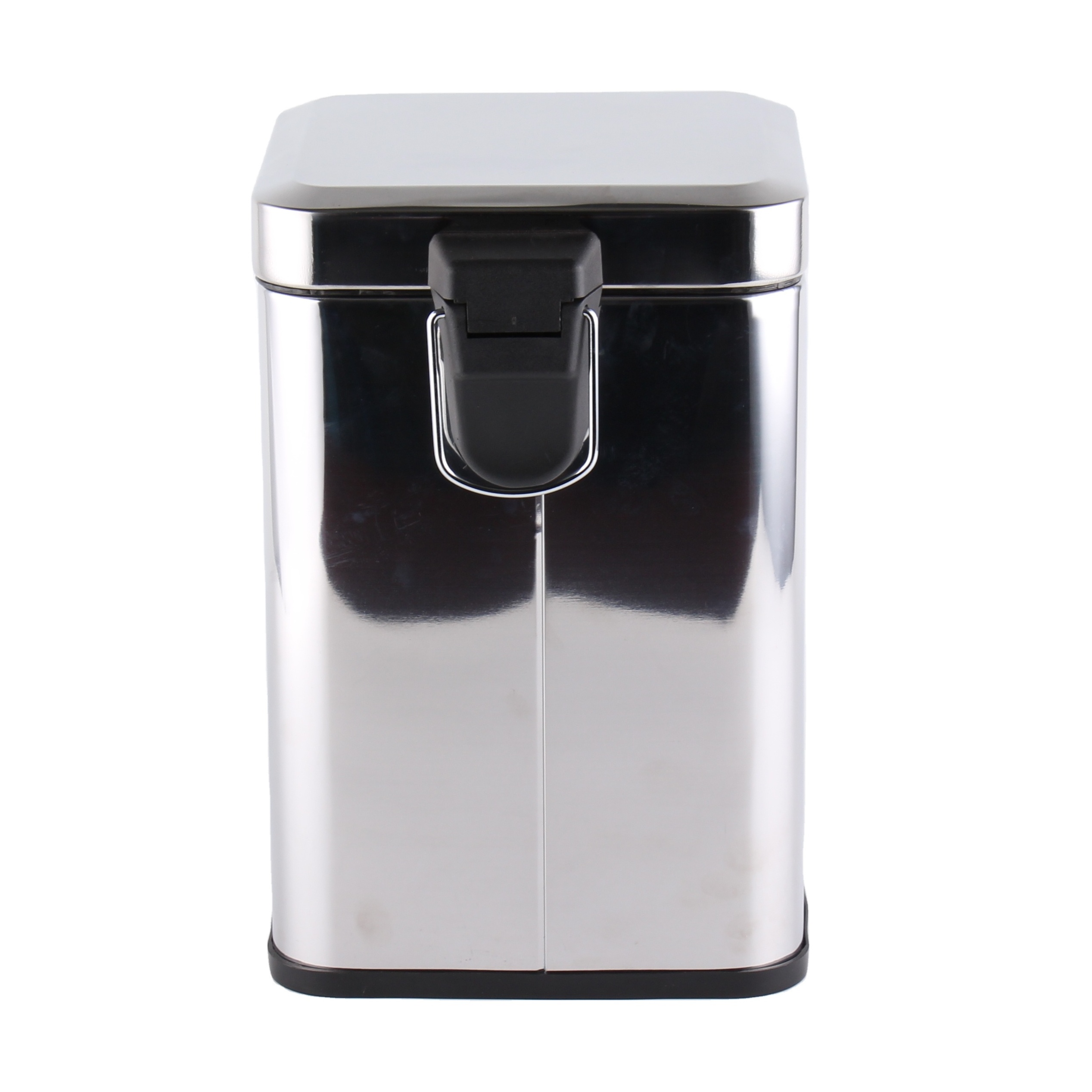 Stainless Steel Trash Can 3L 5L 12L Dustbin Square Shape Waste Bin with Inner Bucket Soft Close Pedal Bin