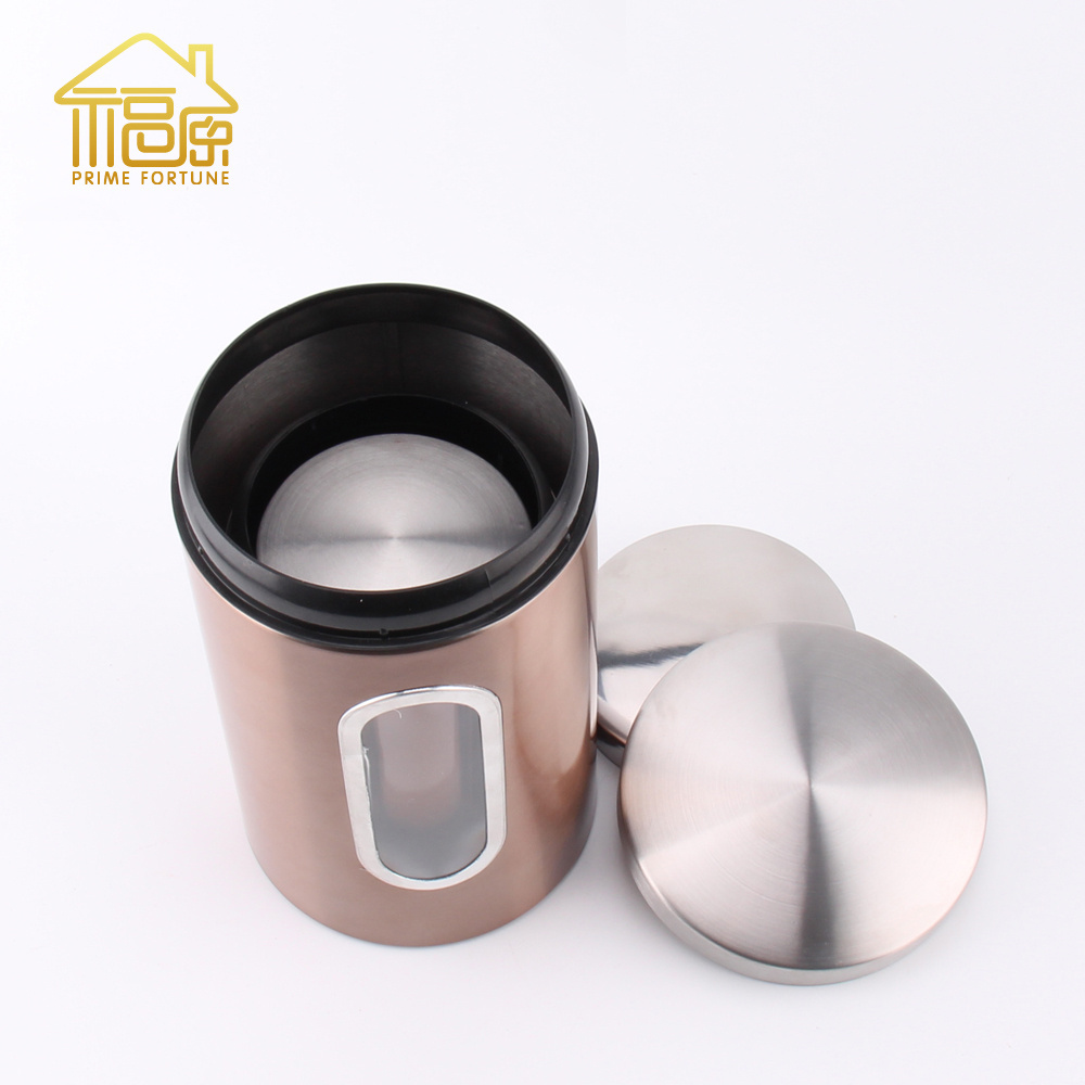 custom vacuum sealer lid cover seals japanese matcha tea coffee spice salt and pepper round canister storage boxes sets