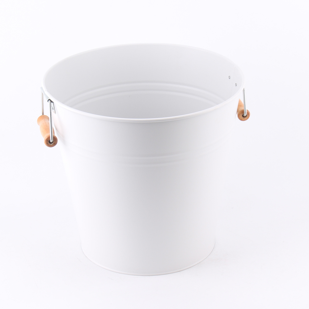 Metal Wine Bucket Beer Bucket Ice Pails with Handle Party Beverage Chiller Champagne Soda Ice Bucket for BBQ Club Drinking Party