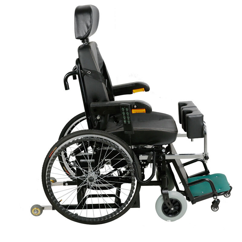 Standing rehabilitation wheelchair stand up power