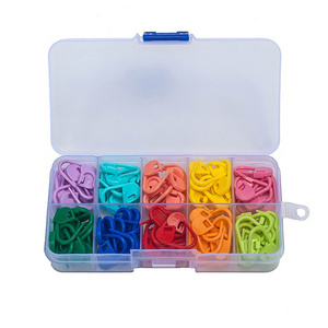 120 PCS Colorful Plastic Knitting Markers Crochet Clips Safety Pins Bulk Stitch Markers DIY Craft Weave Stitch Clip Counter