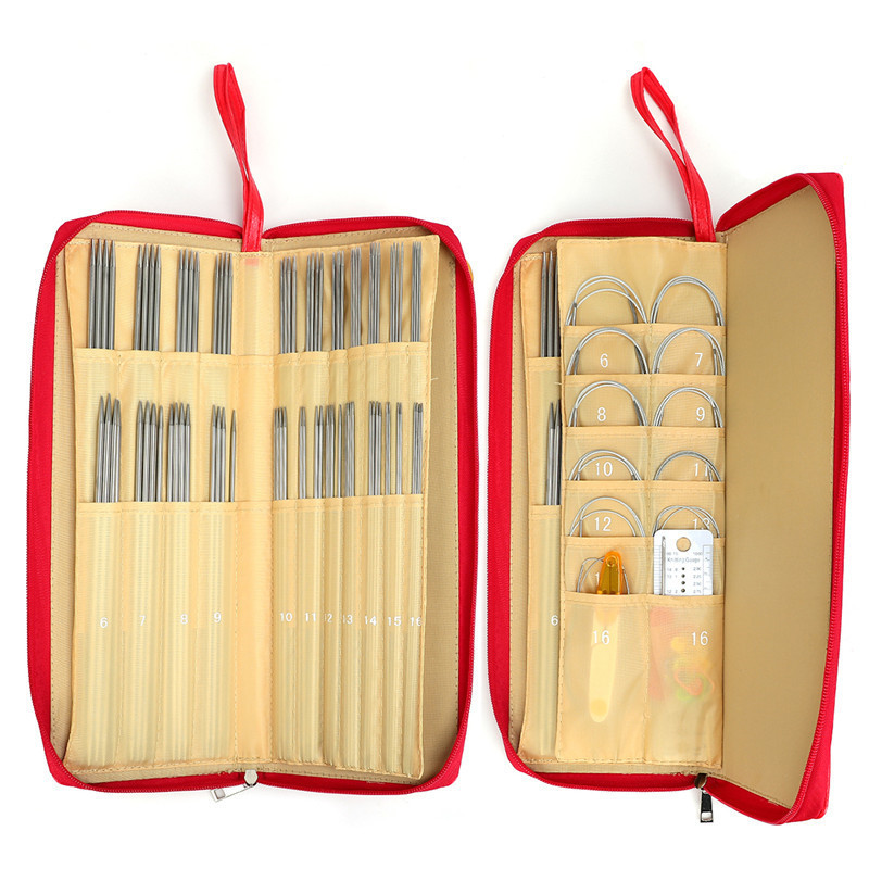 88pcs 25cm 36pcs Straight Knitting Needles 11pcs Circular Needles Knitting Needles Crochet Hook Weave Set Sewing Kit