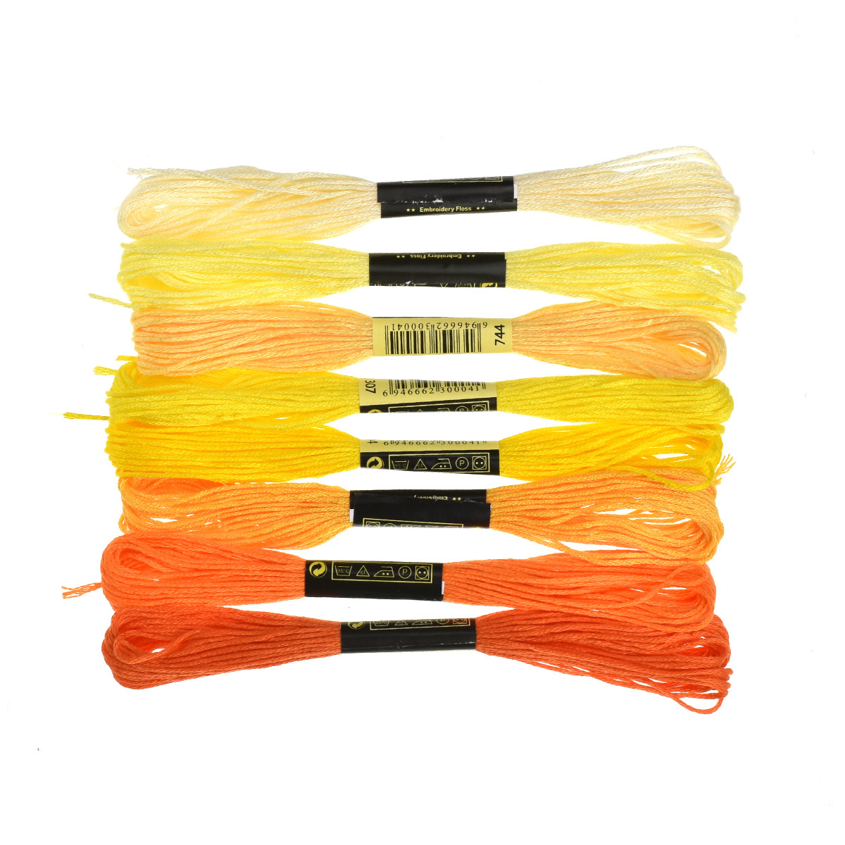 Random rainbow color 8 skeins polyester cotton premium embroidery floss sewing thread for friendship bracelet woven