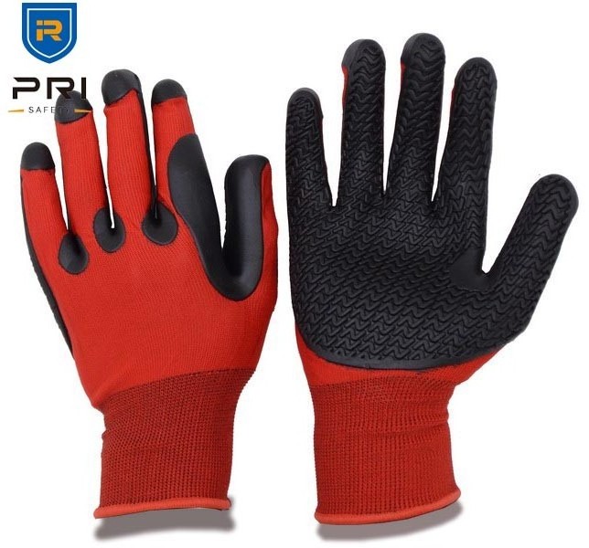 Thick Palm Anti Abrasion Great Grip Rigger Heavy Duty Nitrile smooth TPE Assembly Excellent Vibration-Resistant working Gloves