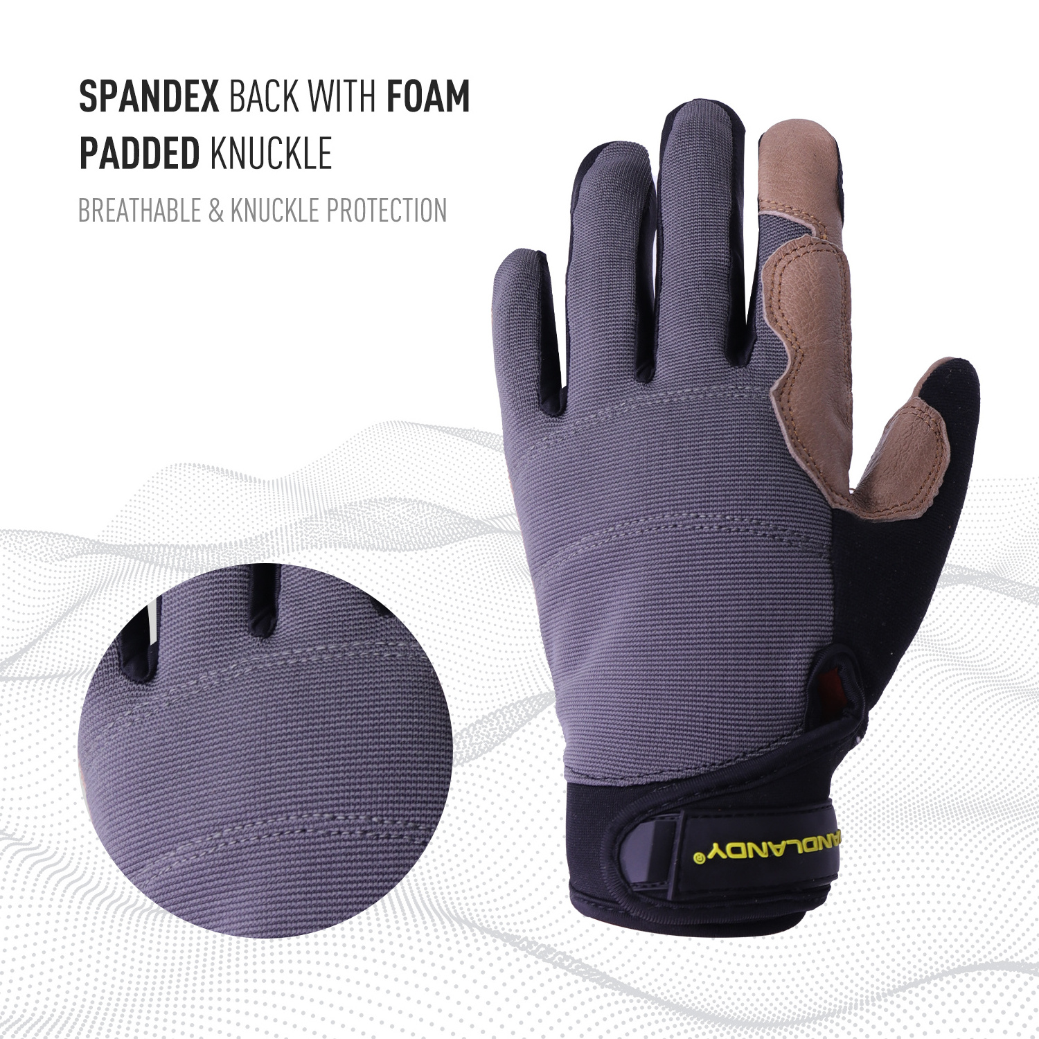 PRI Full Grain Pigskin Leather Gloves Driving Shooting Gloves Tactical Safety Working Gloves