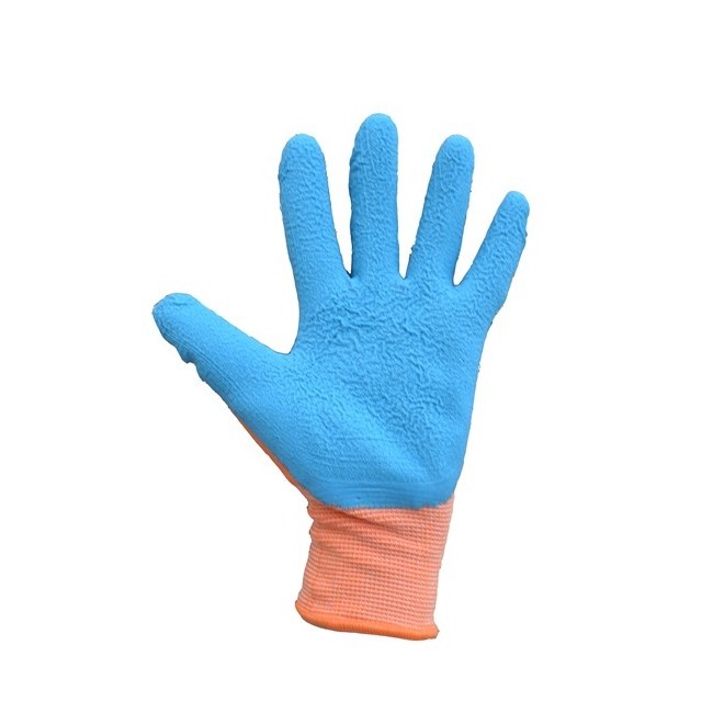 PRISAFETY Breathable Dexterity Foam Rubber Coated Safety Kids Work Gloves Thorn Proof Kids Gardening Gloves For Age 3-13