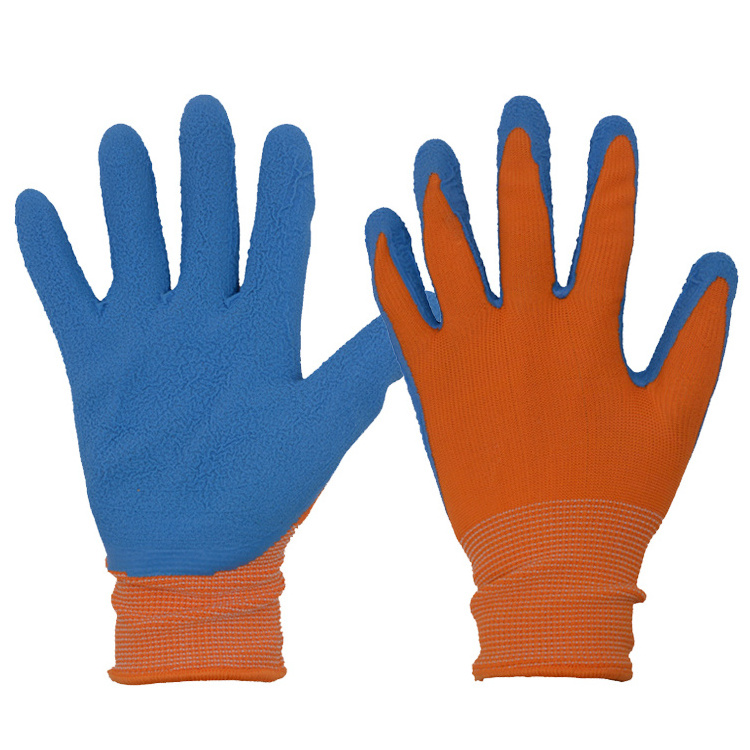 PRISAFETY Breathable Dexterity Foam Rubber Coated Safety Kids Work Gloves Thorn Proof Kids Gardening Gloves For Age 3-13