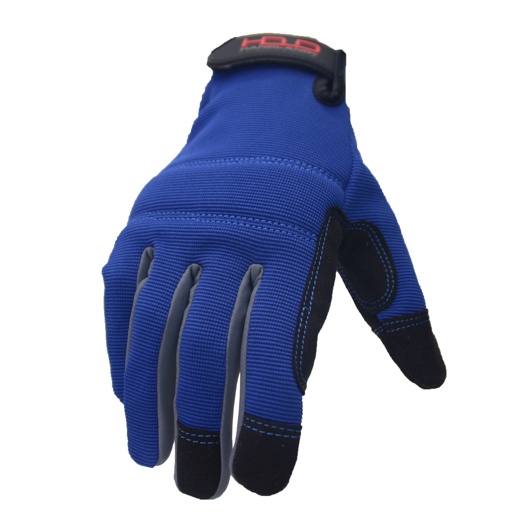 PRISAFETY customized comfortable high ways lining bodyguard blue car heavy cut puncture resistant mechanical work glove