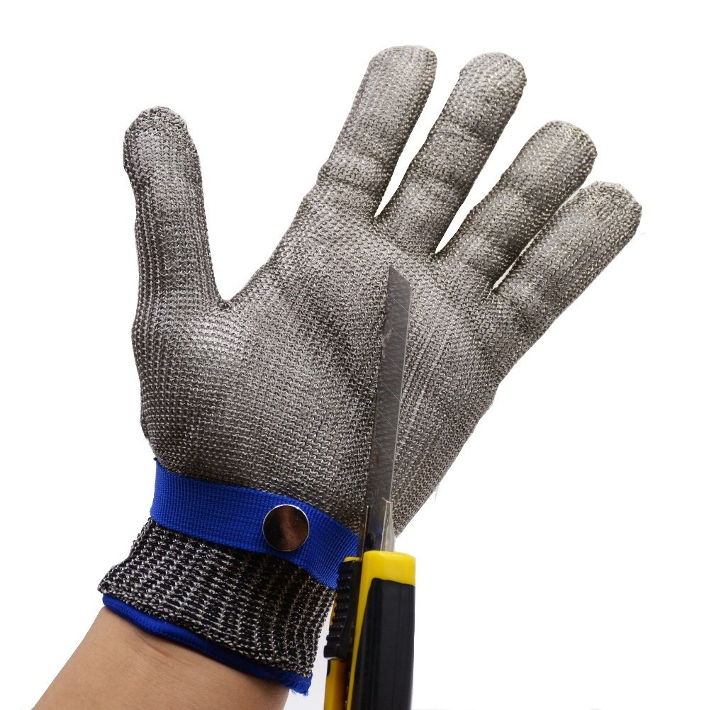 PRI 304 stainless steel protective gloves meat cutting cut resistant butcher gloves