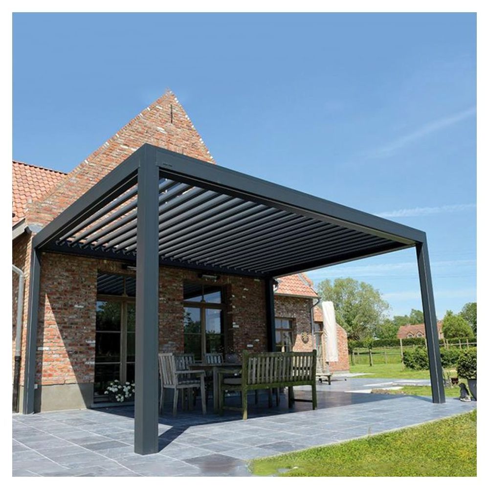 Prima Aluminum Patio Gazebo Solar Panel Gazebo Polycarbonate Gazebo 4X5