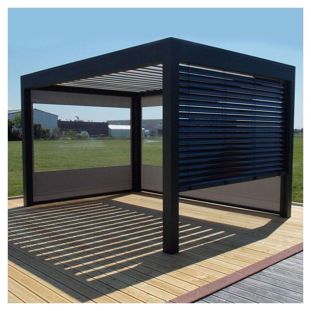 Prima Aluminum Patio Gazebo Solar Panel Gazebo Polycarbonate Gazebo 4X5