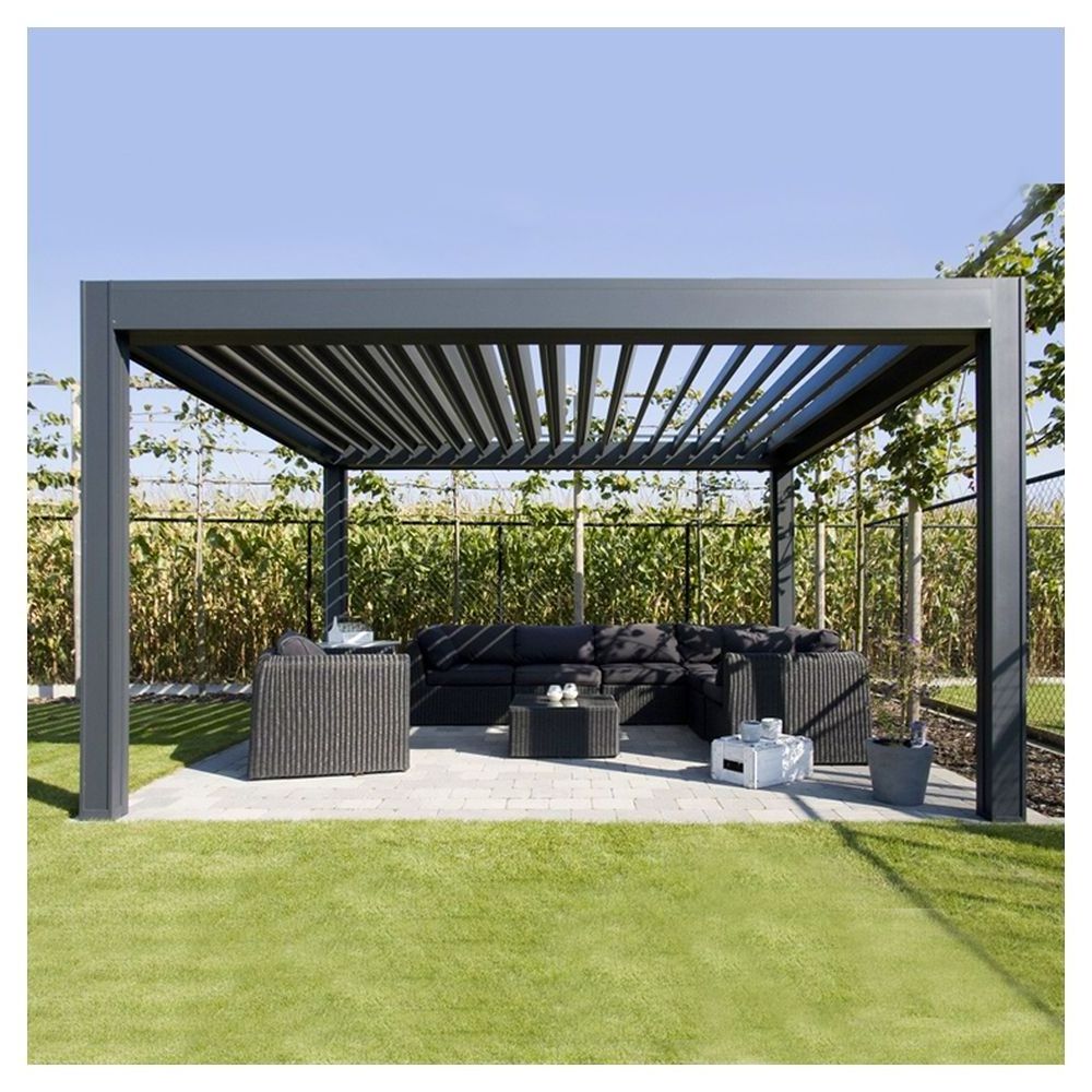 Prima Aluminum Patio Gazebo Solar Panel Gazebo Polycarbonate Gazebo 4X5