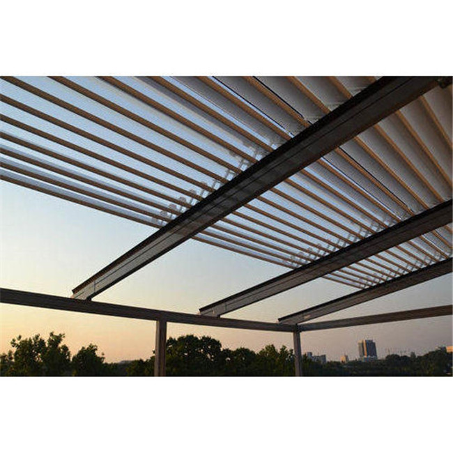 Prima Motorized Aluminum PVC Awning Porch Retractable Louvers Roof for Outdoor