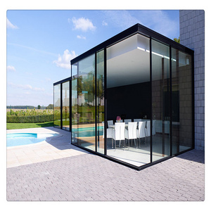 Customized Design Aluminum Frame Glass Sunroom Veranda Sunroom Glass House