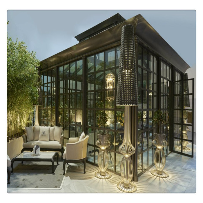 Customized Design Aluminum Frame Glass Sunroom Veranda Sunroom Glass House