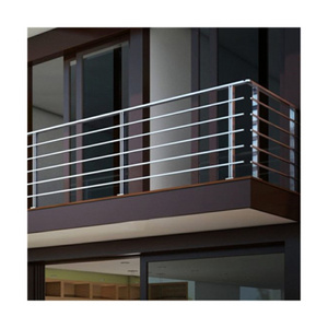 factory  China manufacturer stainless steel rod bar railing 1/2" rod iron fence toppers horizontal rod railing system