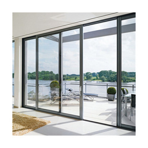 Usa Commercial Residential Lowes Glass Aluminum Bi Folding Accordion Bifold Sliding Exterior Door With Locks