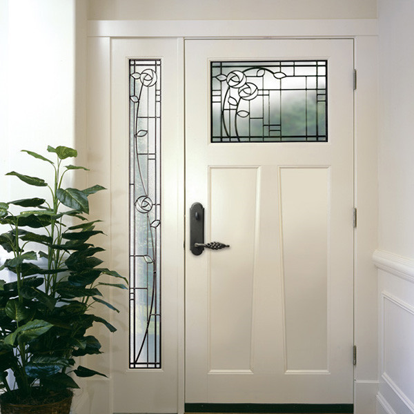 Hot new products wood aluminum composite frame front entrance security door